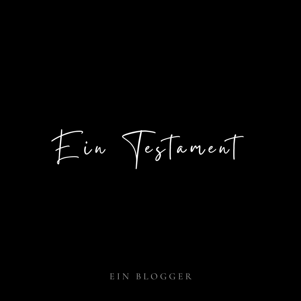 Ein Testament